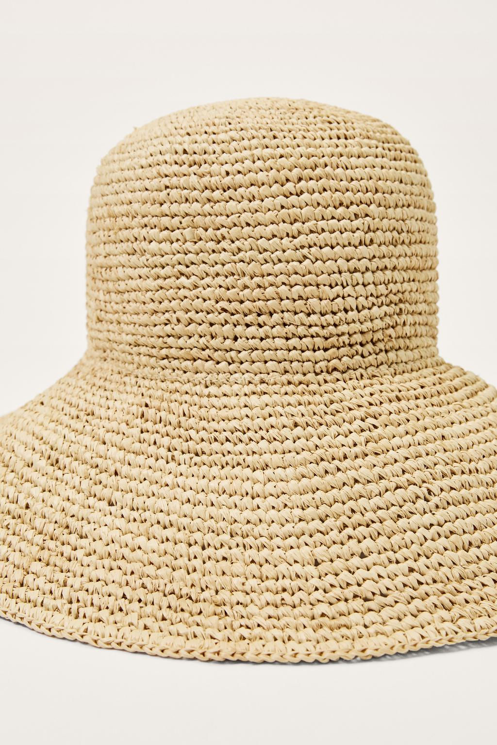 LIMITED EDITION RAFFIA BUCKET HAT - Zara фото 7