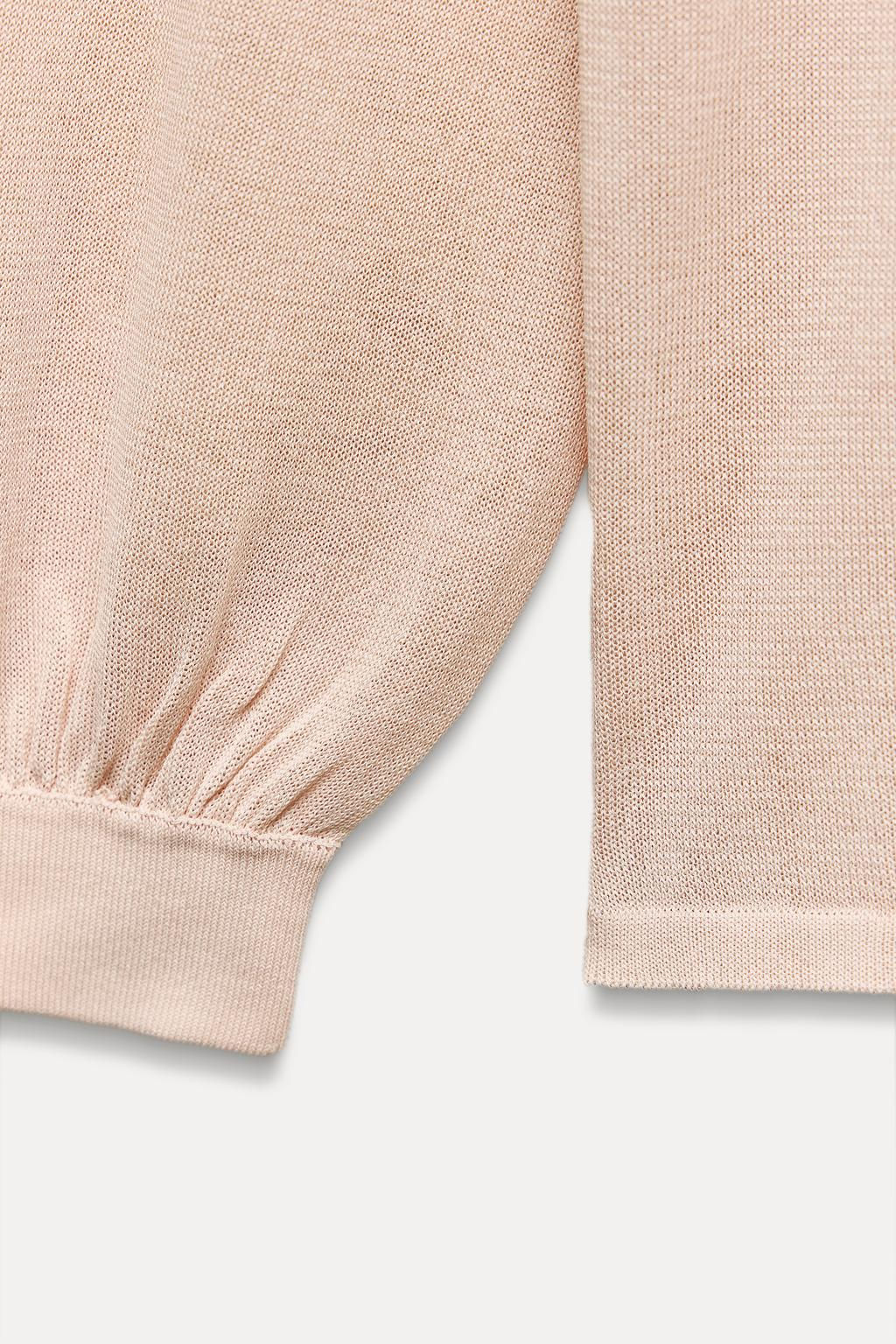FINE KNIT MOCK TURTLENECK SWEATER - Zara фото 8