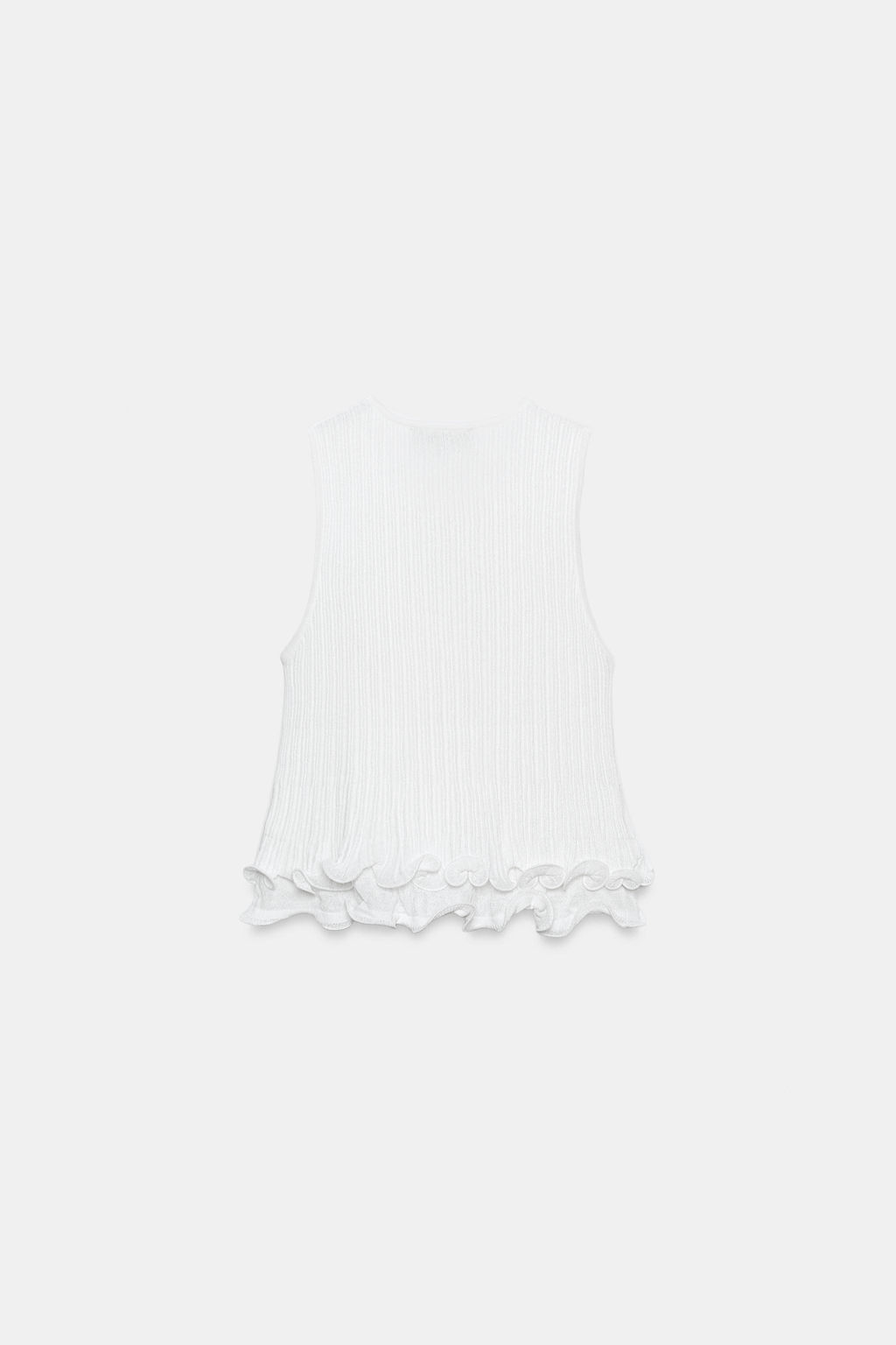 TOP PUNTO DOBLE CAPA / Blanco