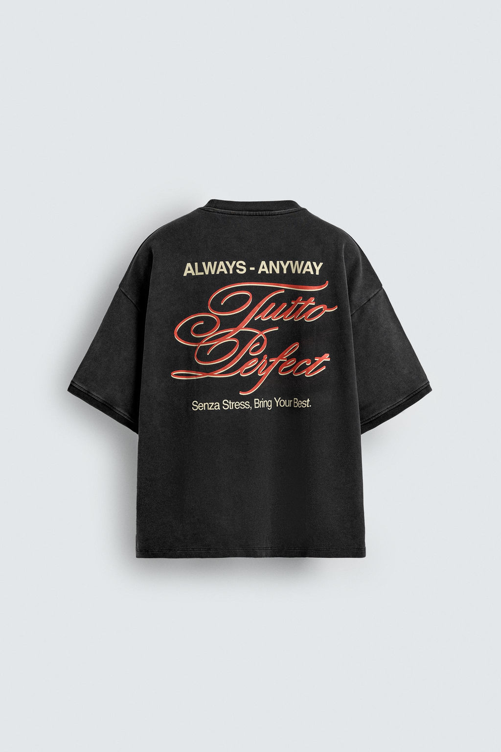 WASHED PRINTED SLOGAN SWEATSHIRT - Zara фото 7