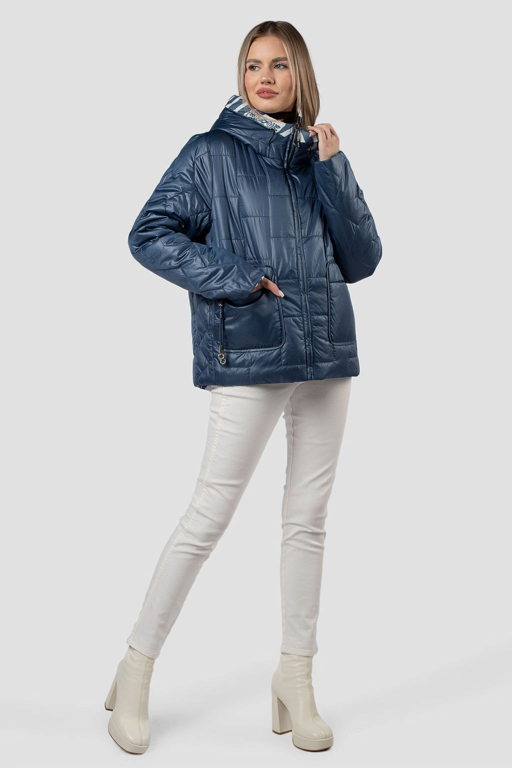 04-3026 Куртка женская демисезонная (Холлофайбер 100) - El podio фото 9