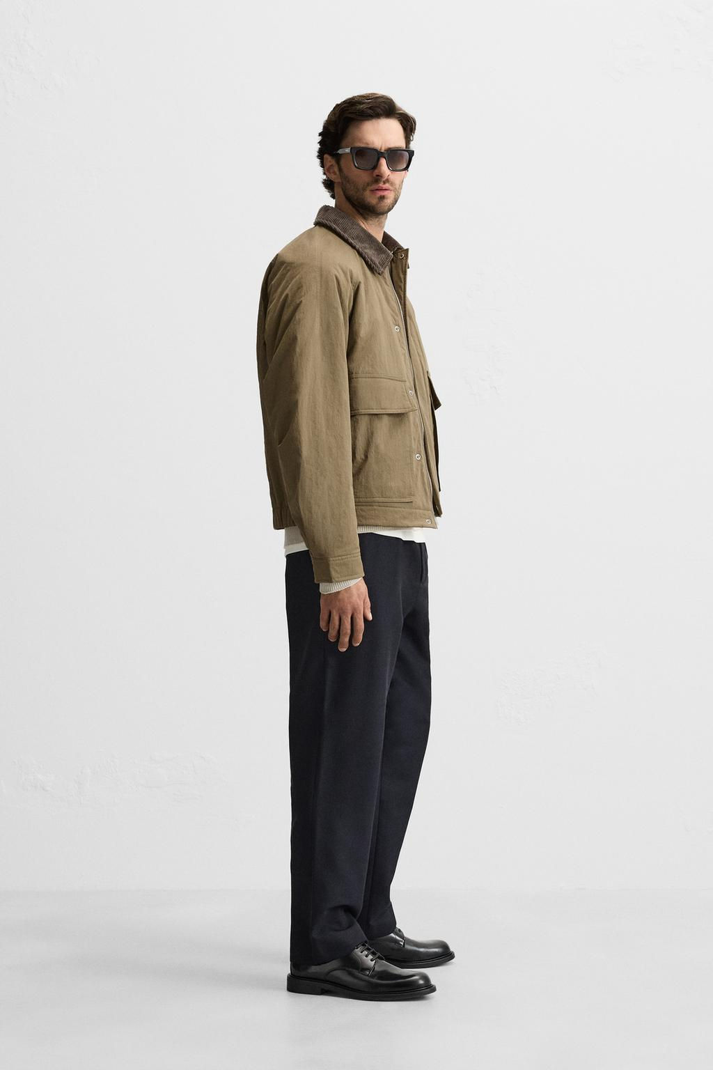 CONTRAST-COLLAR PADDED JACKET - Zara фото 12