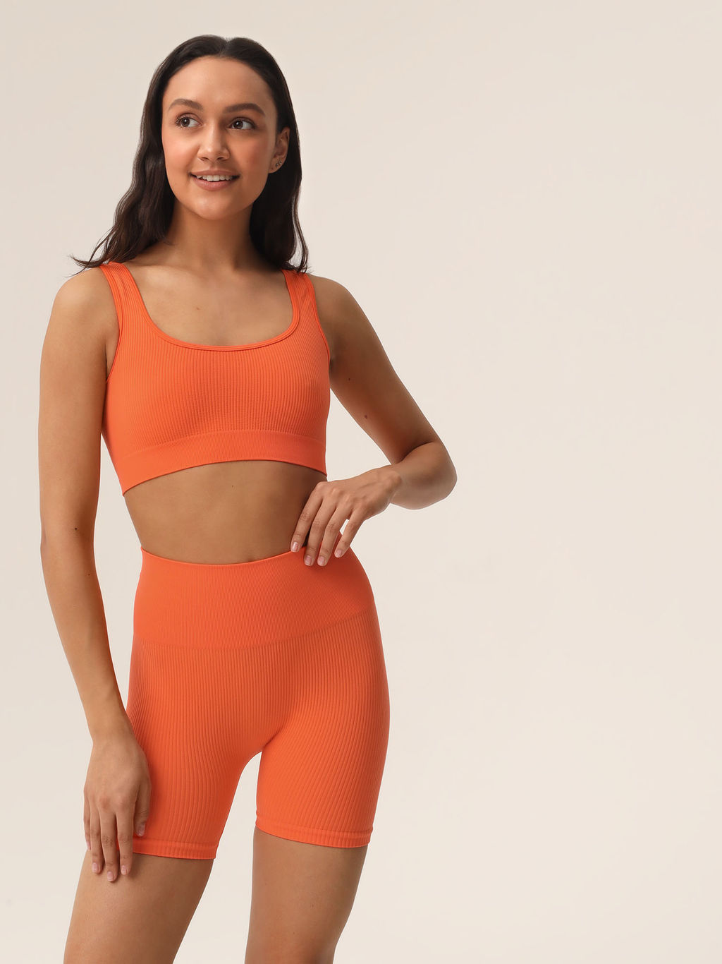 Топ в рубчик на широких бретелях - My фото 11