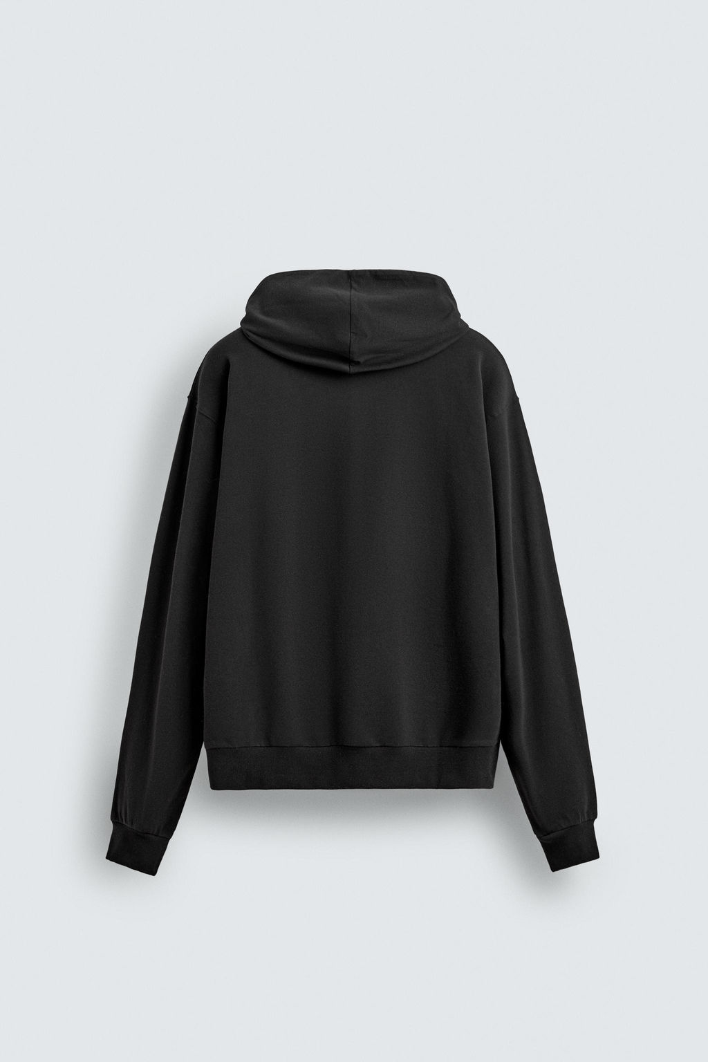 SUDADERA CAPUCHA SOFT / Negro - Zara фото 7