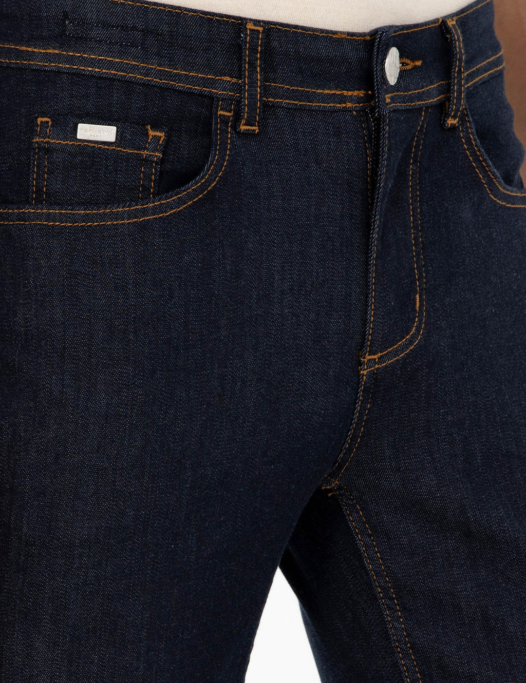 Джинсовые брюки узкого кроя темно-синего цвета - Cacharel фото 5