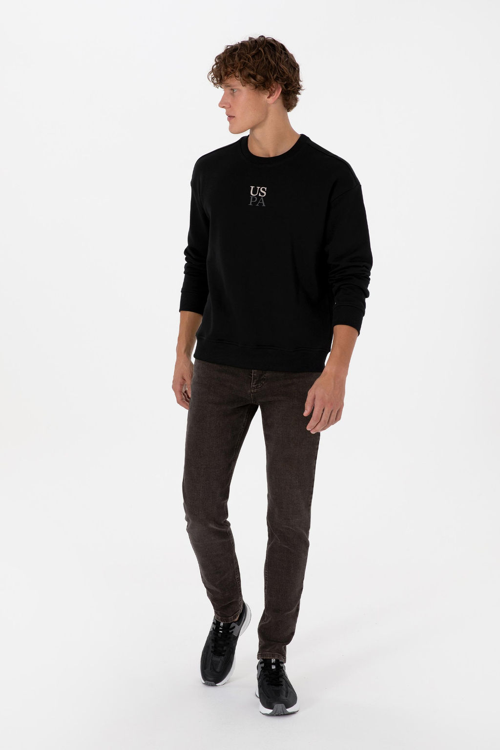 Erkek Siyah Basic Sweatshirt Sepette S_rpriz _ndirim - U.s. polo assn фото 4