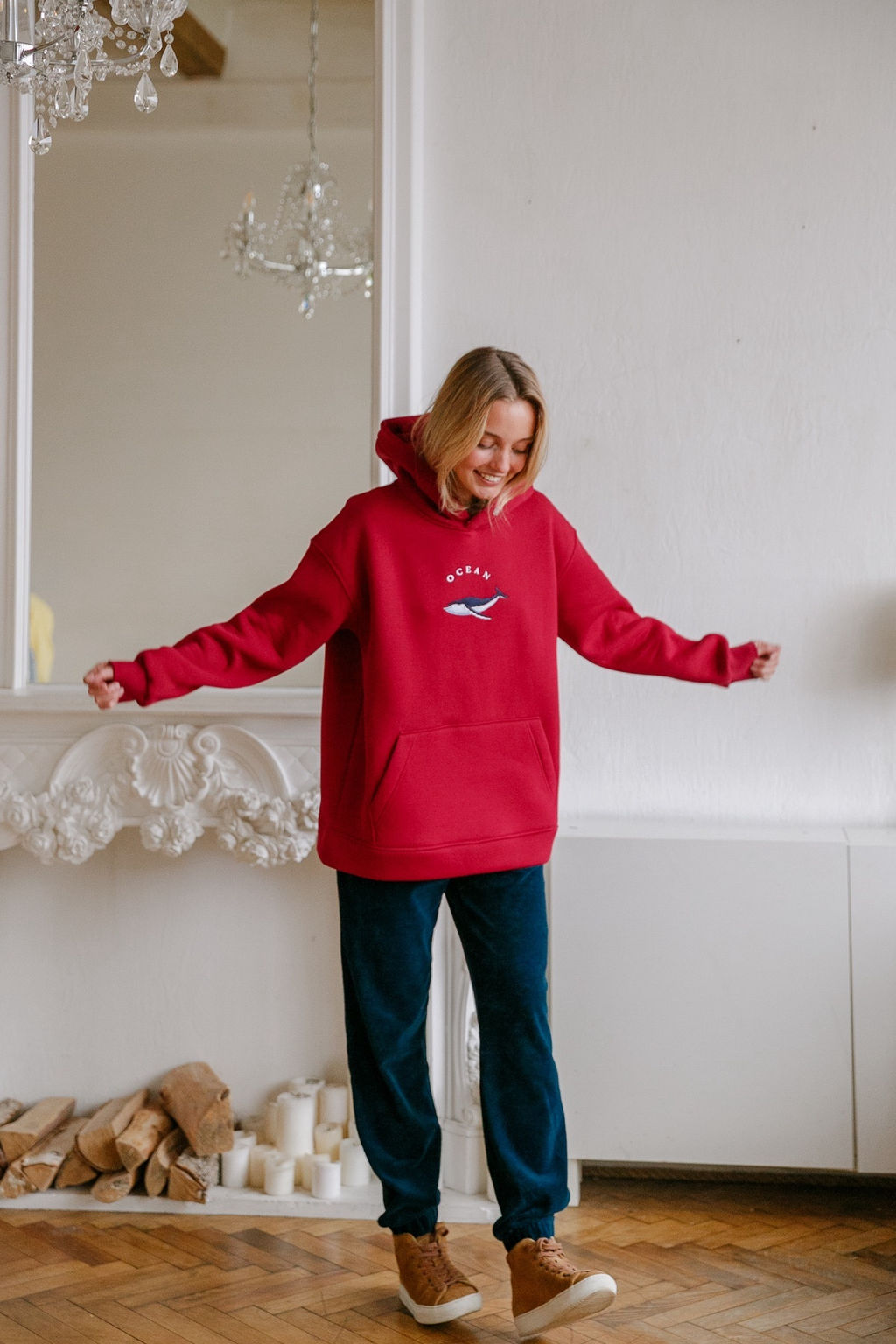 Толстовка женская Ocean Bordo - Captain's mate фото 20