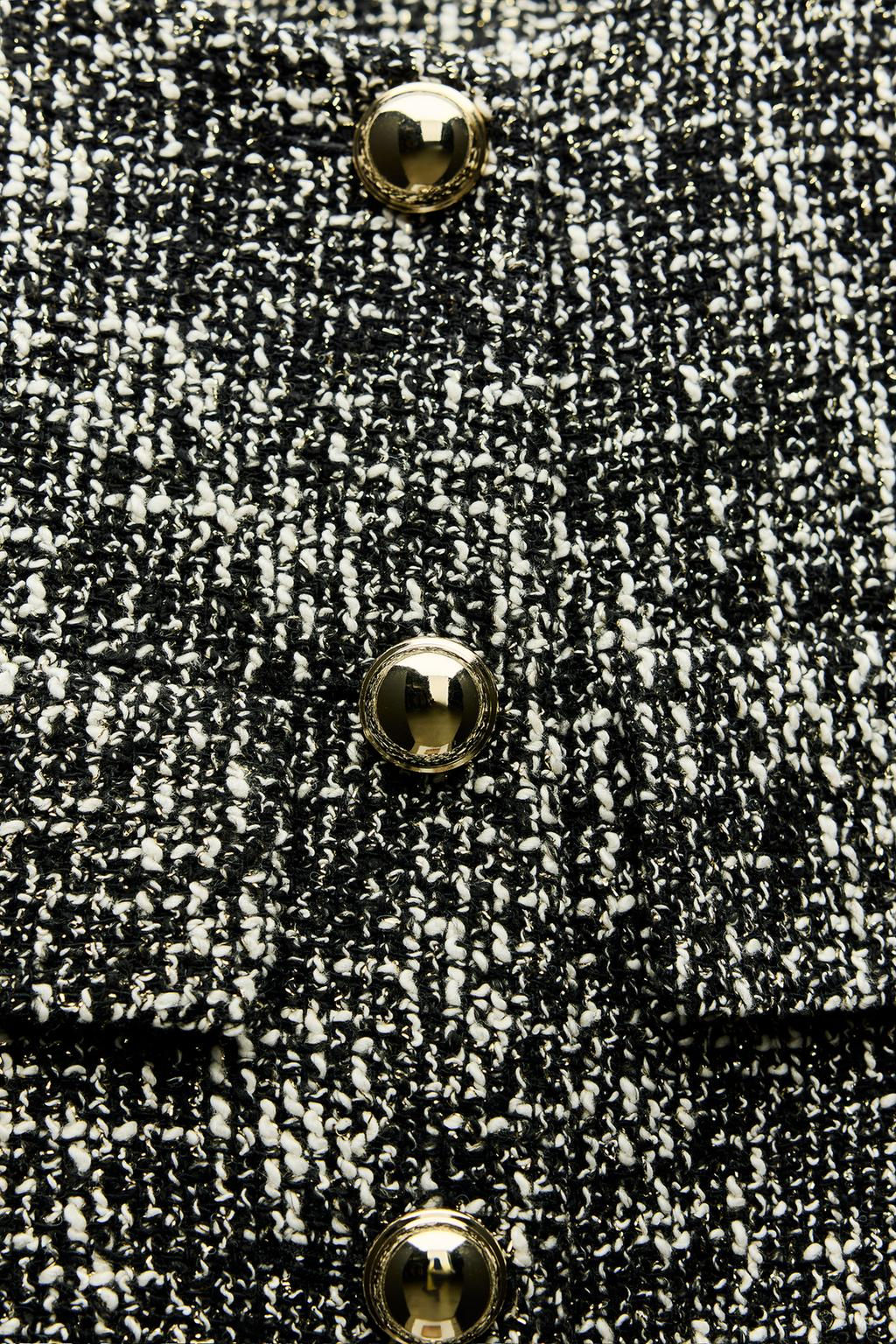 SHORT TEXTURED WEAVE BLAZER - Zara фото 7