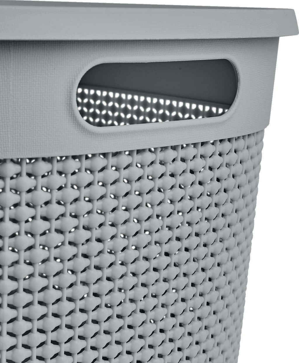 Корзина для хранения с крышкой OSLO 18л серый шторм PT1333СШ-10,,