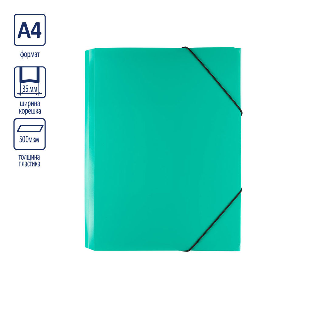 Expert Complete Classic Папка на резинке A4 500 мкм 35 мм песок 5 шт. зеленый ЕС2344453