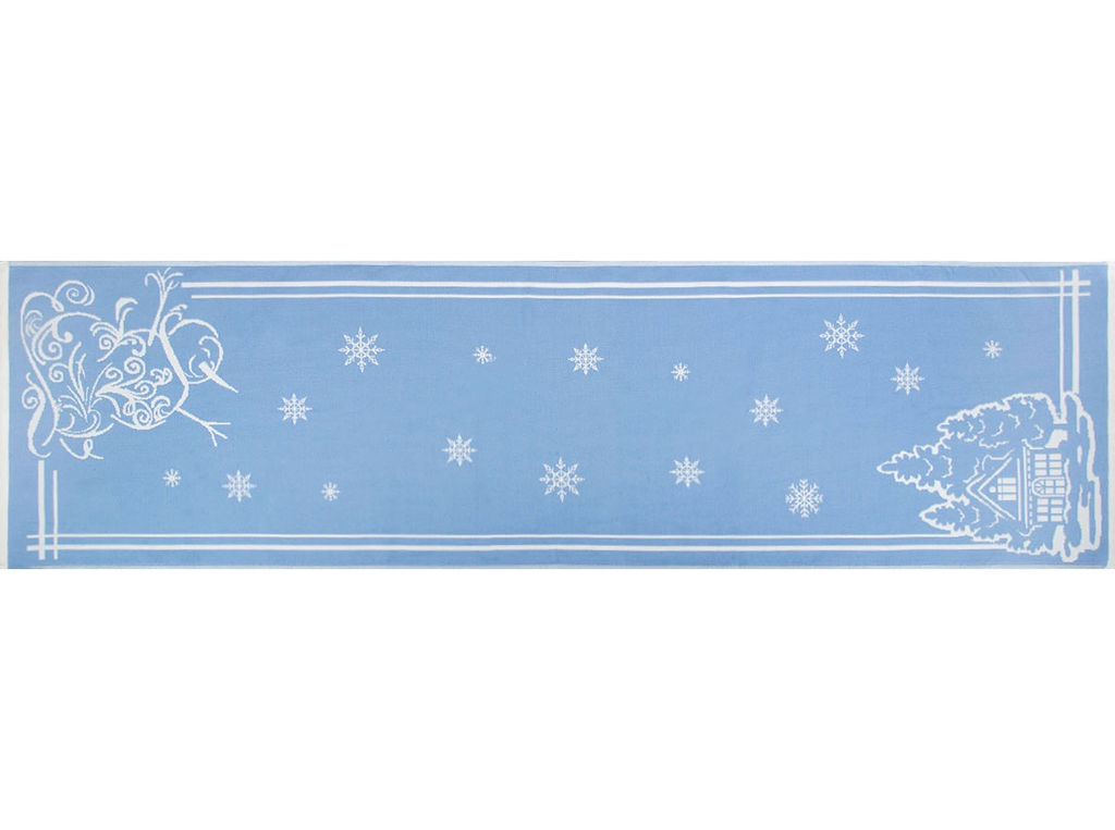 Полотенце 5с22.312ж1 Снеговик и домик2(ДТЭ регата) 50х180 см