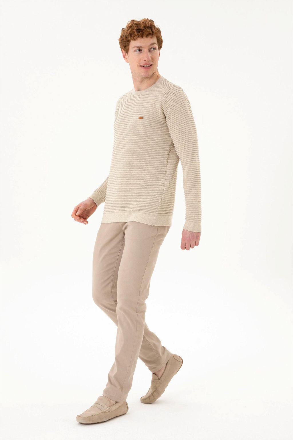 Мужской свитер из каменного меланжа Неожиданная скидка в корзине - U.s. polo assn фото 4