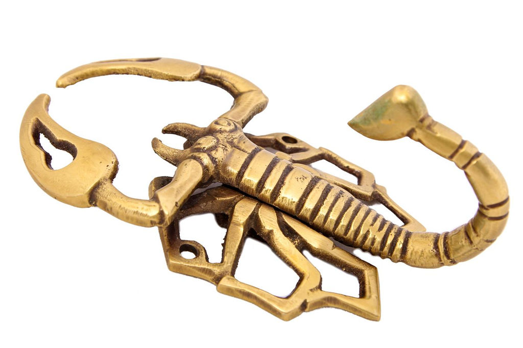 Вешалка-крючок № Пи1093/2 (антик) Скорпион 2шт/уп - Ганг фото 2