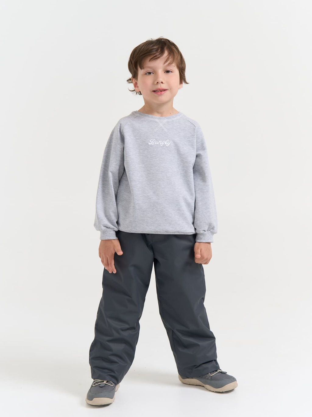 Брюки демисезонные Антрацит с утеплителем - Bungly фото 2