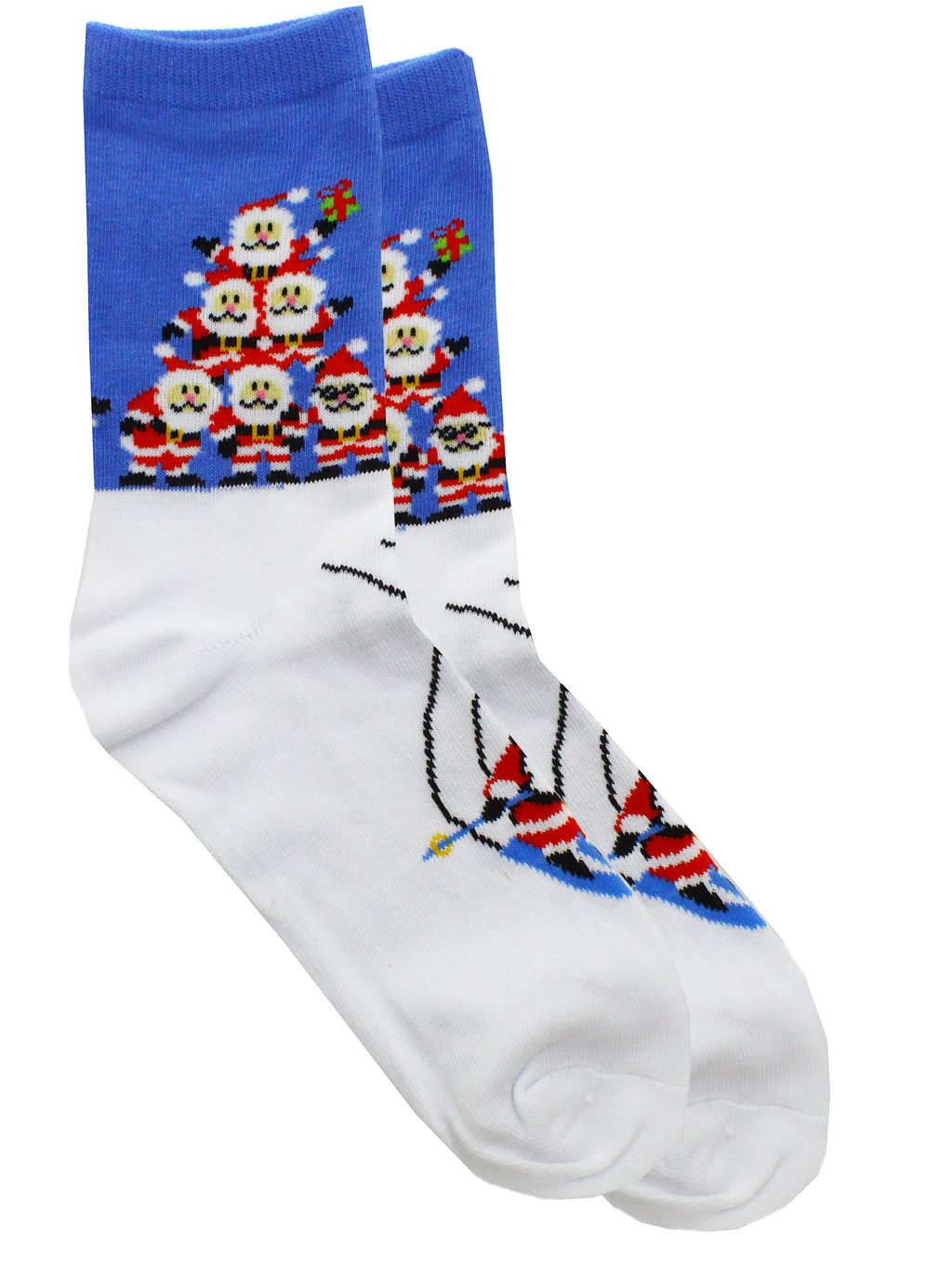 Носки НГ р.35-40 "Новогоднее настроение" Дедушки спортсмены