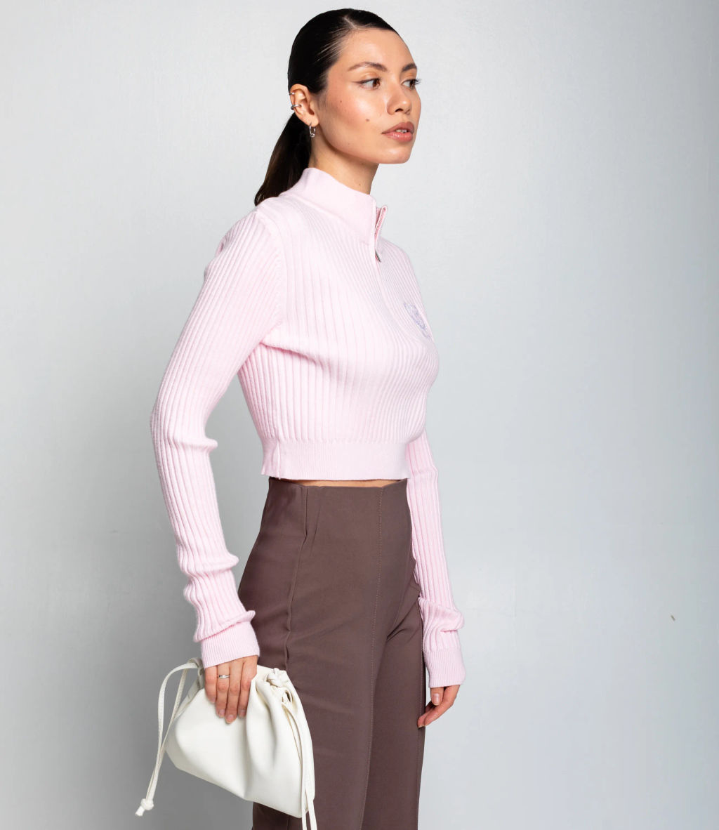 Джемпер #КТ1228, светло-розовый