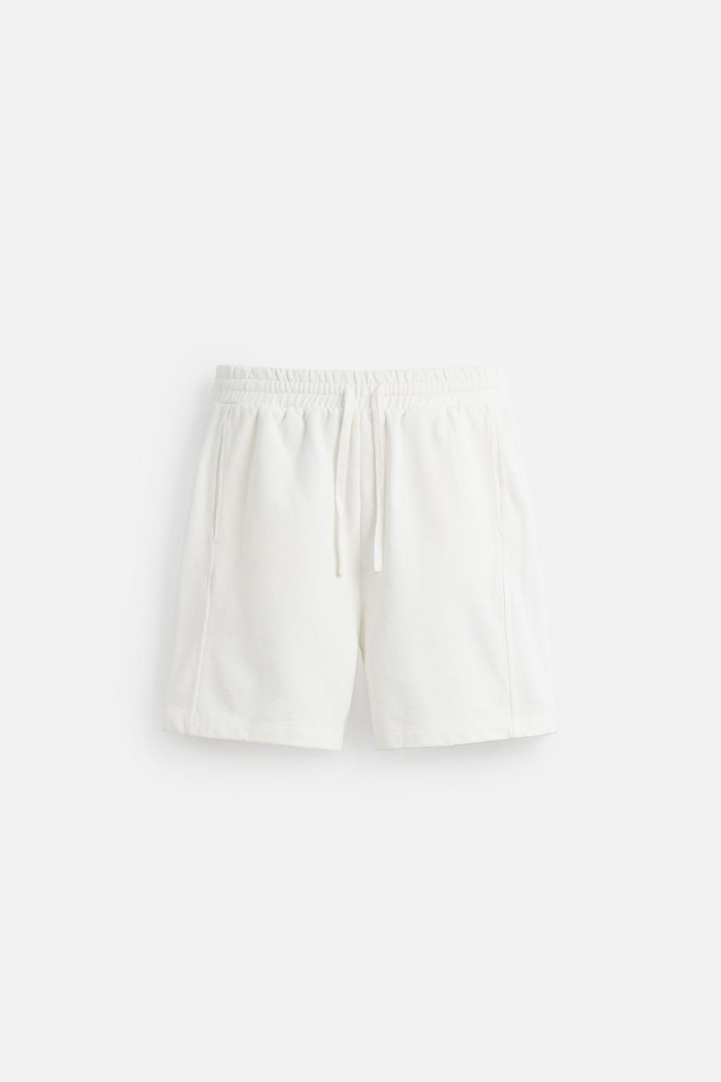 WASHED RELAXED FIT JOGGER BERMUDA SHORTS - Zara фото 16