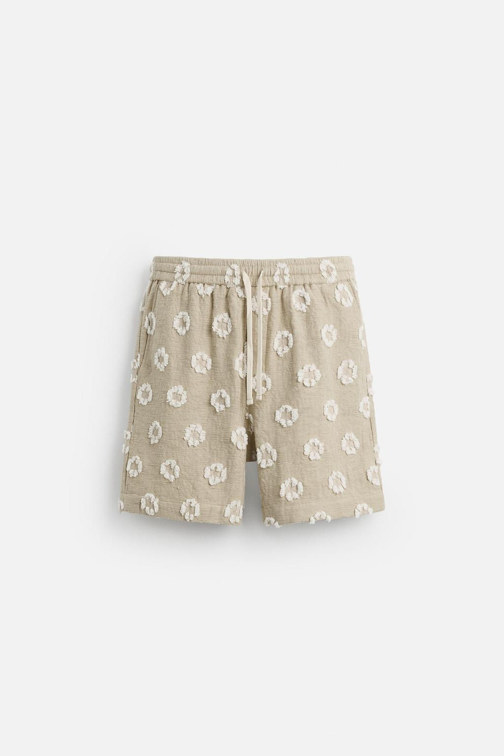 JACQUARD TEXTURED BERMUDA SHORTS - Zara фото 5