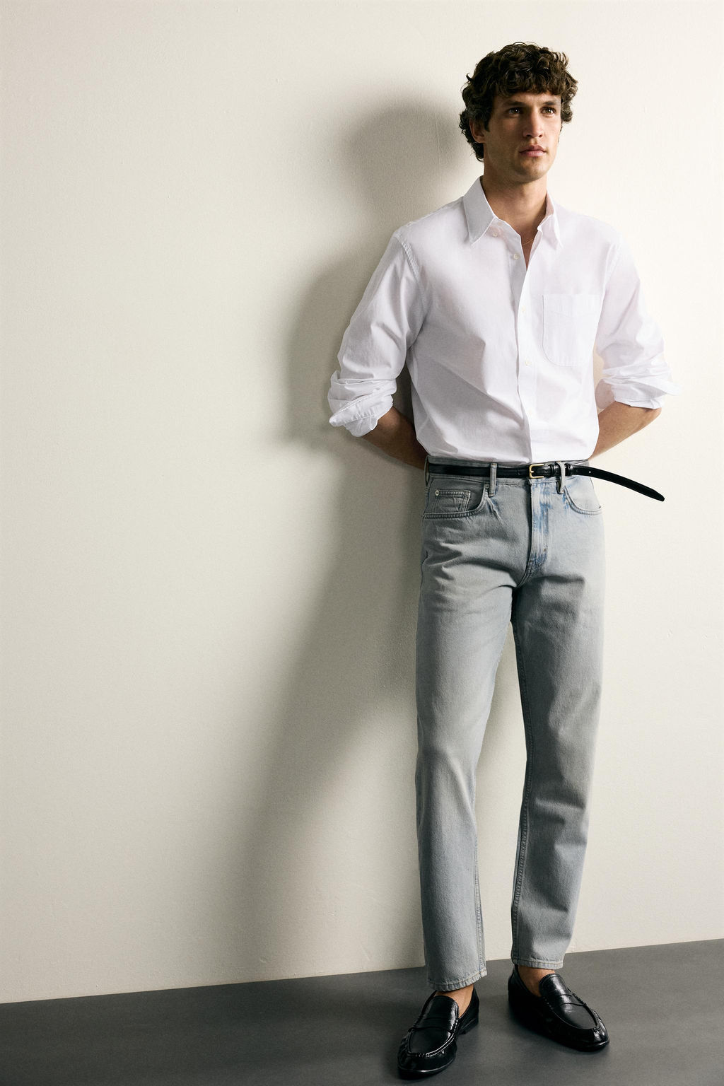 JEANS SLIM TAPERED FIT / Azul / Verde - Zara фото 6