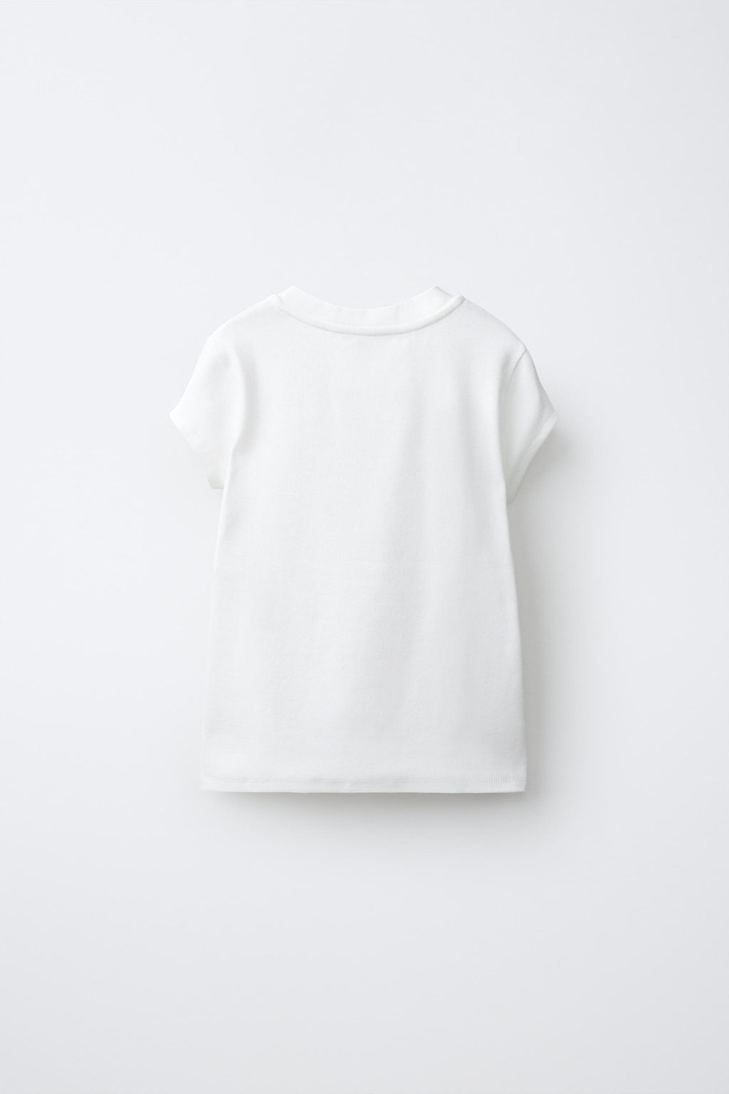 CAMISETA PARCHE CAMUFLAJE / Blanco roto - Zara фото 4