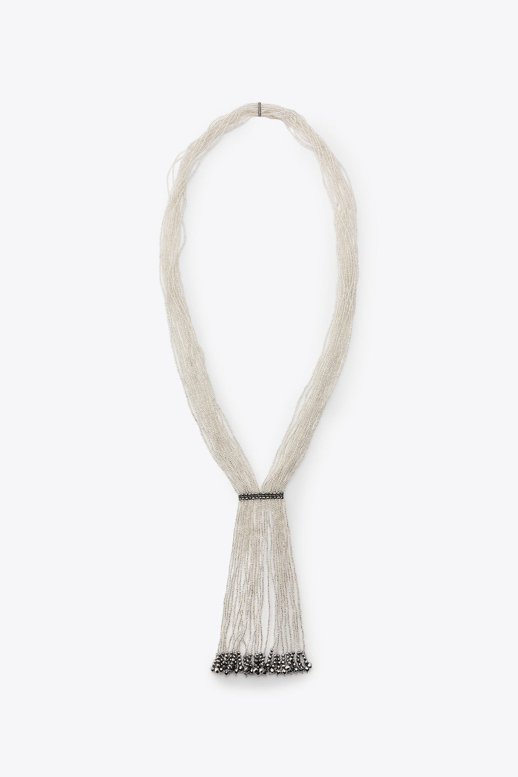 BEADED COMBINED TIE NECKLACE - Zara фото 3
