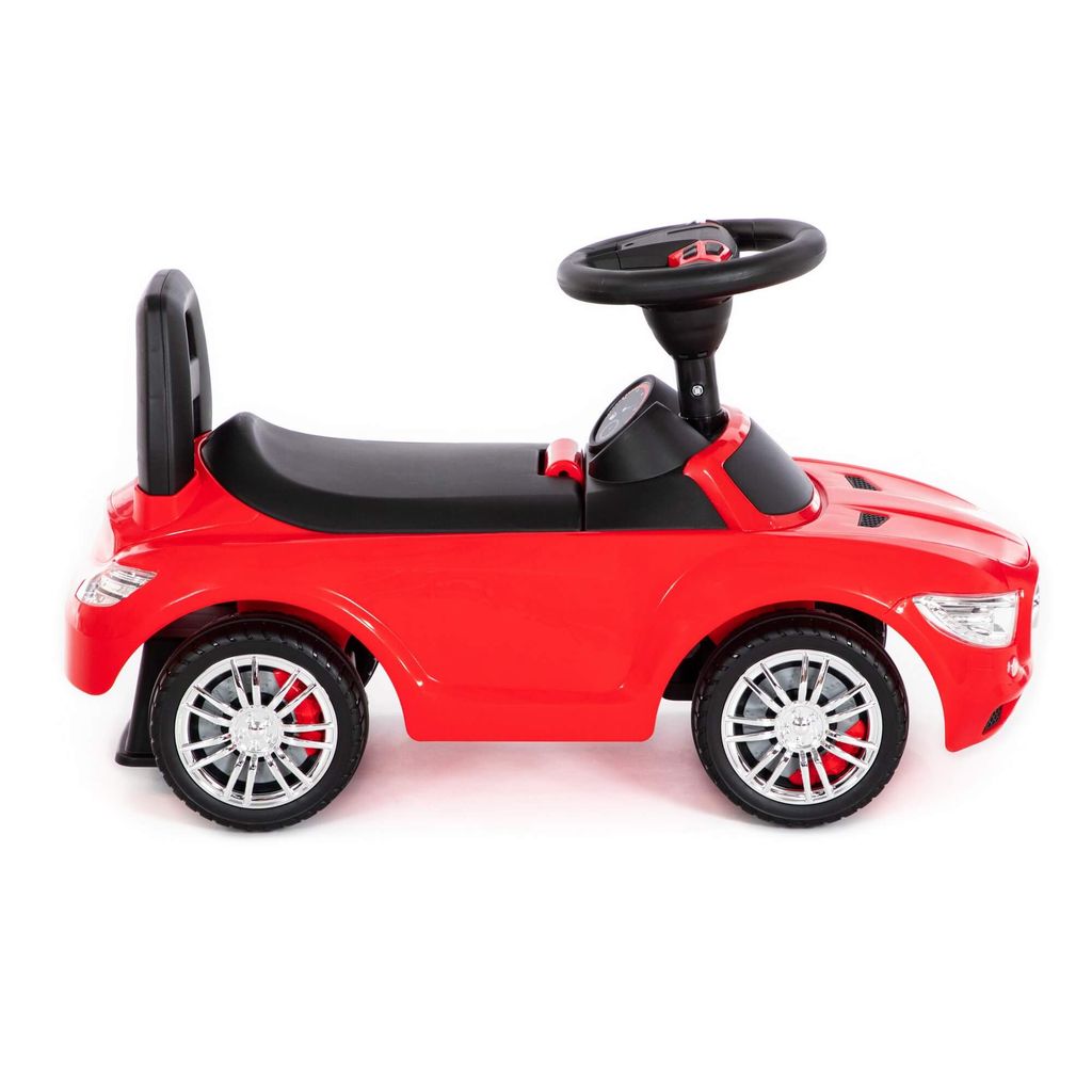 Каталка-автомобиль SuperCar №1 со звуковым сигналом (красная) - Полесье фото 5