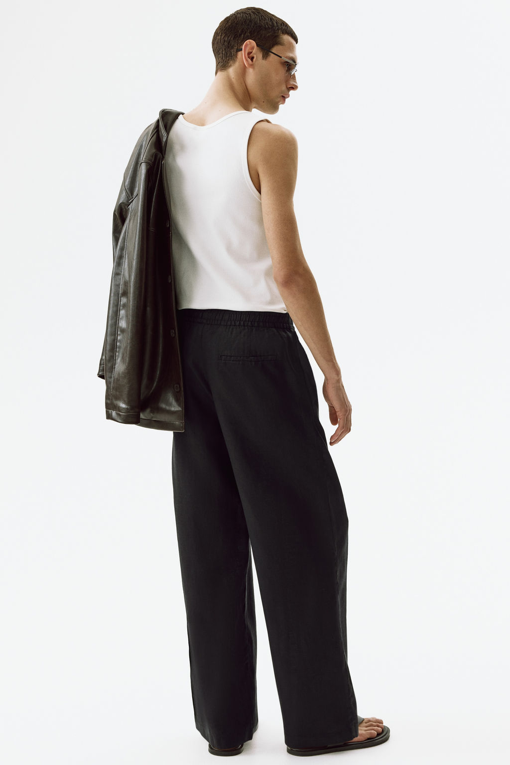 Pantal?n de lino Loose Fit - H&m фото 9