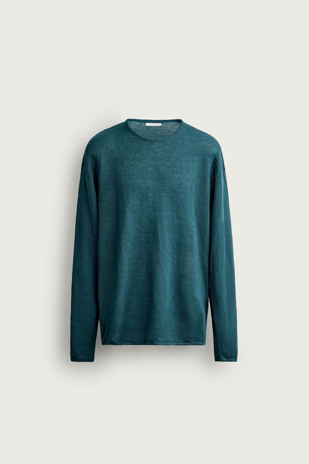 JERSEY RELAXED FIT 100% C??AMO / Verde azul - Zara фото 7