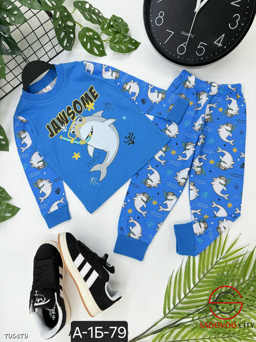 Пижама для девочки и мальчика с рисунком