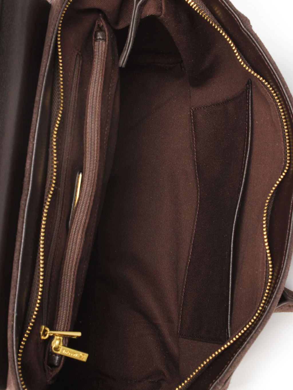 LACCOMA сумка АМ2244-2Ф-шоколадный натуральная замша  фото 4