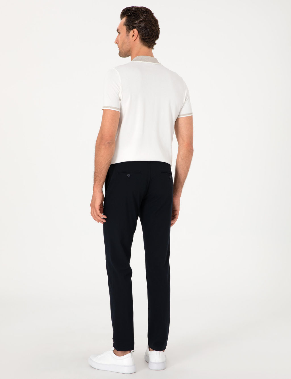 Lacivert Slim Fit Kanvas Pantolon - Cacharel фото 4
