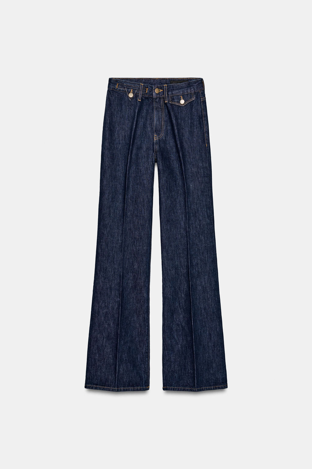 JEANS ZW COLLECTION FLARE TIRO ALTO / Azul - Zara фото 10