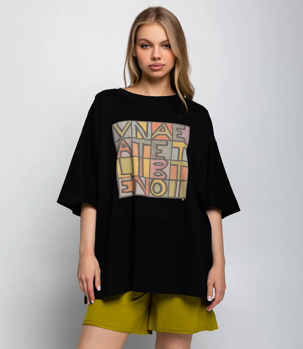 Футболка #КТ58-36, чёрный