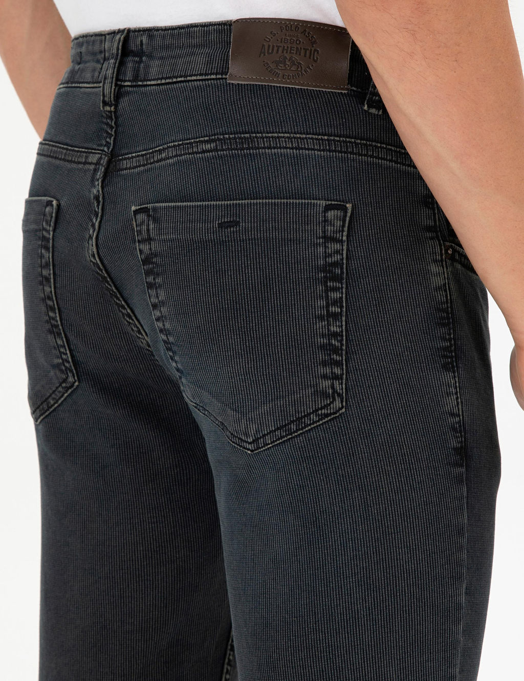 Мужские зеленые джинсовые брюки - U.s. polo assn фото 6
