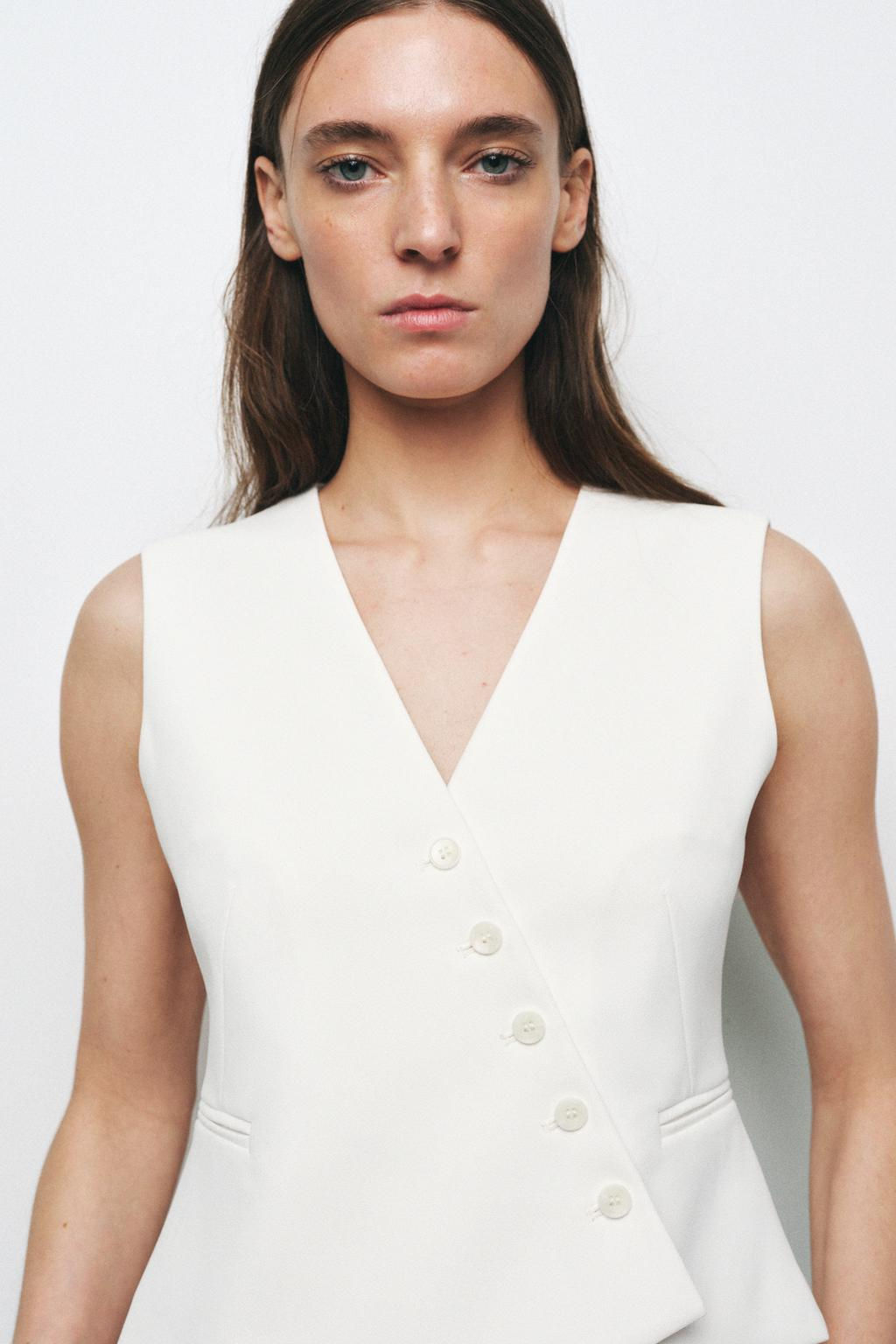 ZW COLLECTION ASYMMETRIC WAISTCOAT - Zara фото 9