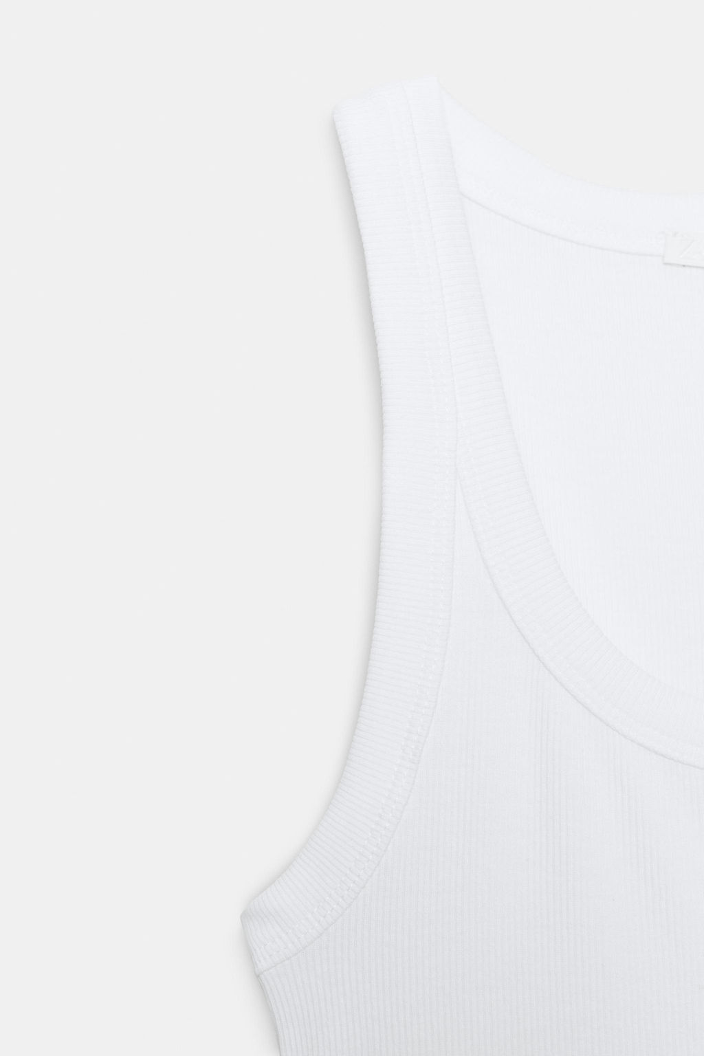 RIB SLEEVELESS TOP - Zara фото 4