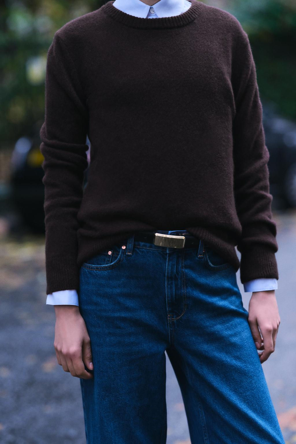 BASIC CASHMERE AND WOOL SWEATER - Zara фото 3
