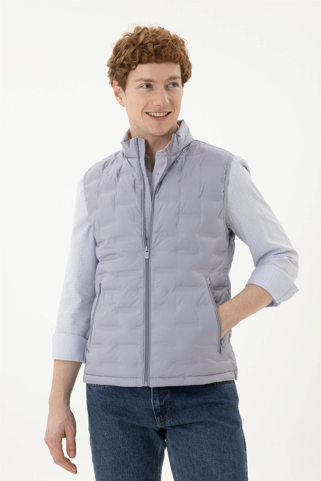Мужской серый жилет Неожиданная скидка в корзине - U.s. polo assn фото 3
