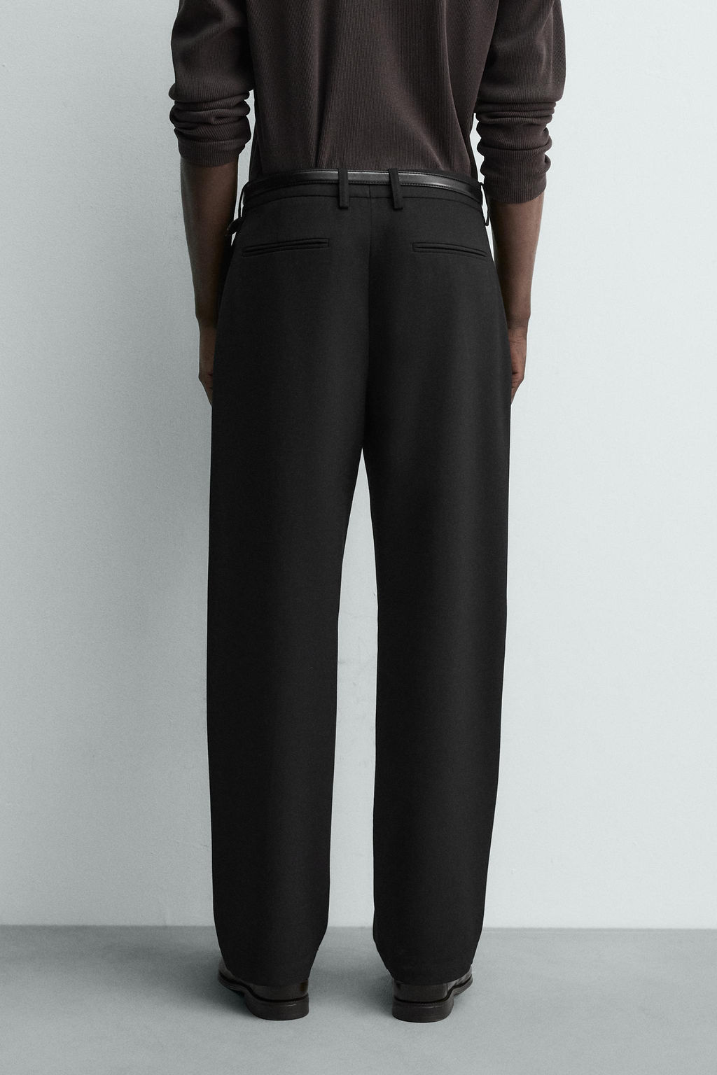 WOOL BLEND PLEATED TROUSERS - Zara фото 22