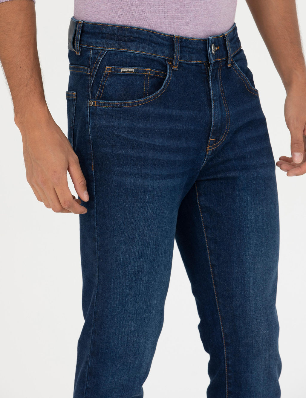 Lacivert Slim Fit Jean Pantolon