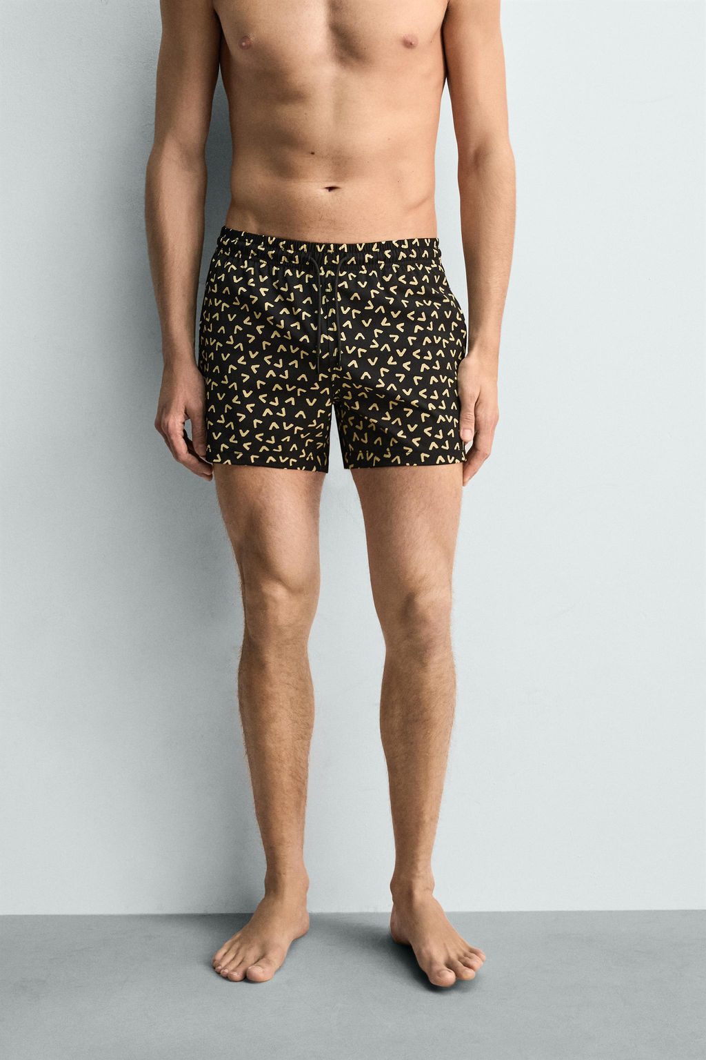 BA?ADOR CORTO ESTAMPADO GEOM?TRICO / Negro - Zara фото 2