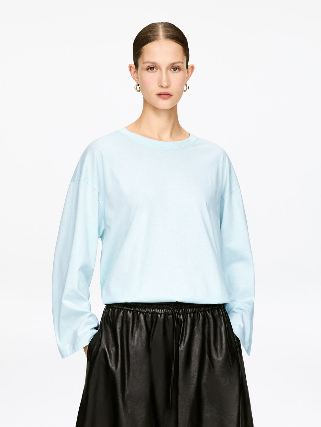 Camiseta de manga larga relaxed fit - H&m фото 6