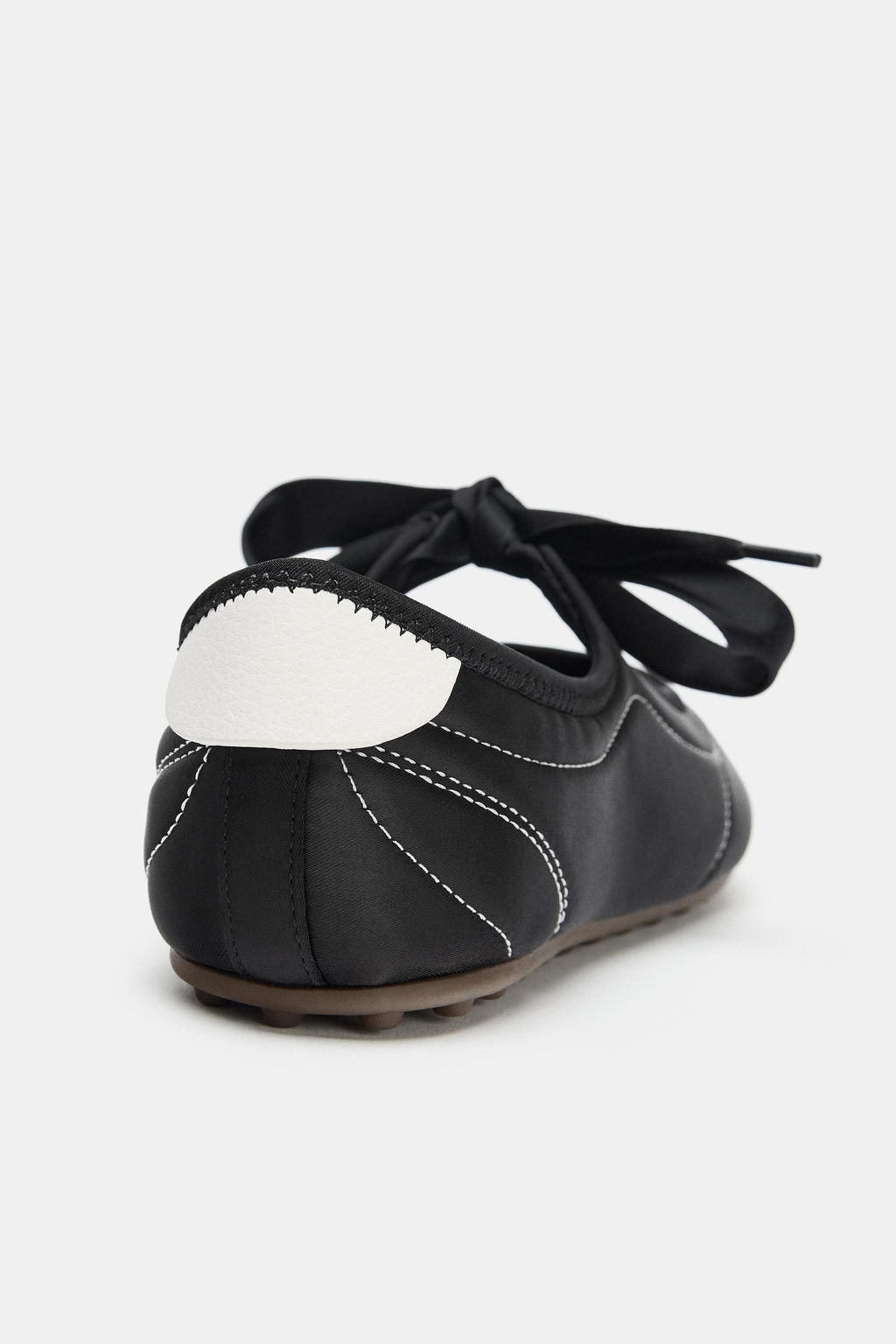 SPORTY TOPSTITCHED BALLET FLATS - Zara фото 4
