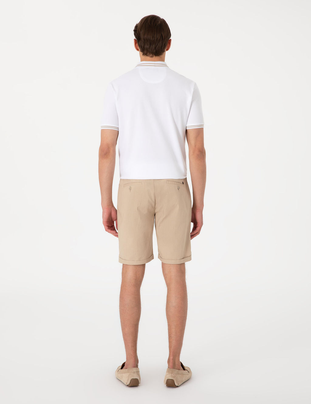 Bej Slim Fit Beli Lastikli Ba_c_kl_ Dokuma _ort - Pierre cardin фото 4