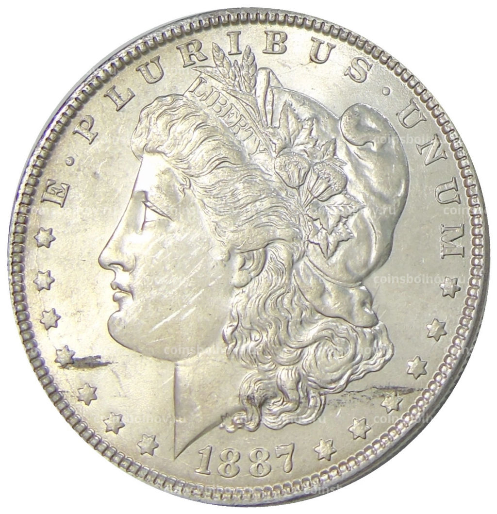 1 доллар 1887 года США Доллар Моргана
