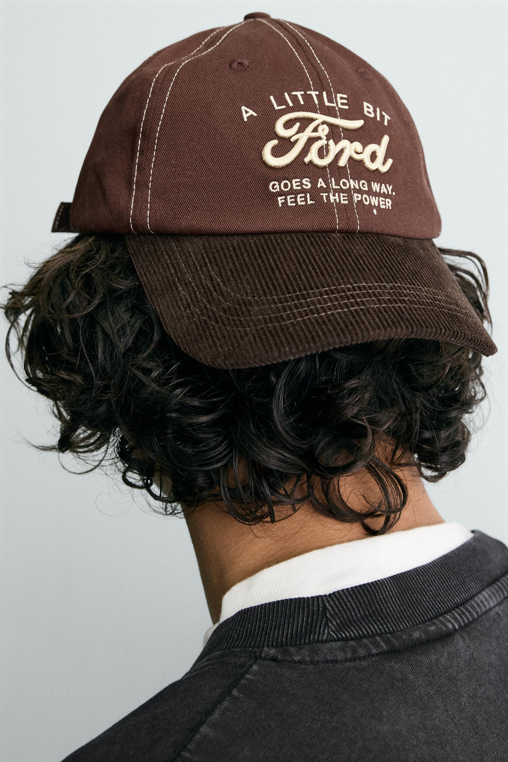 GORRA TEXTO BORDADO FORD / Marr?n - Zara фото 2