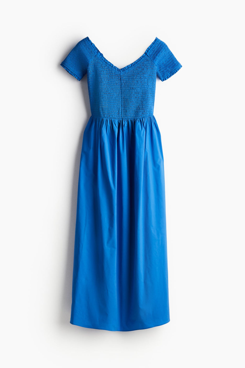 Vestido off-the-shoulder con cuerpo nido de abeja - H&m фото 5