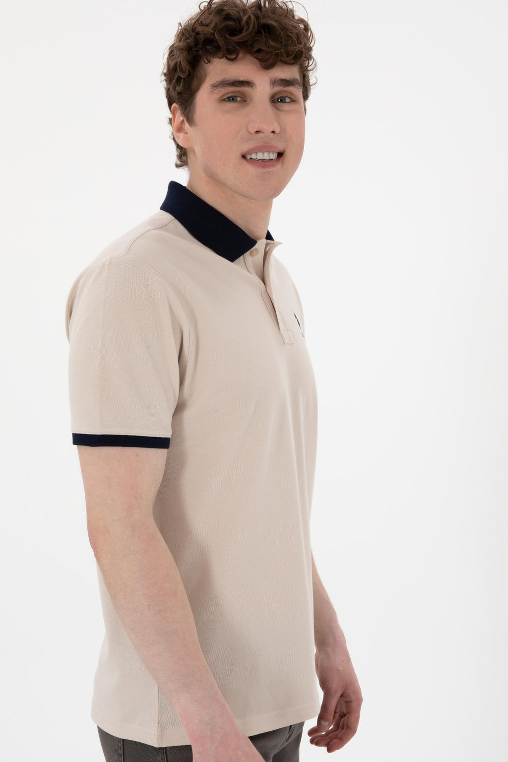 Erkek Regular Fit Polo Yaka Ta_ Basic Ti__rt Sepette S_rpriz _ndirim