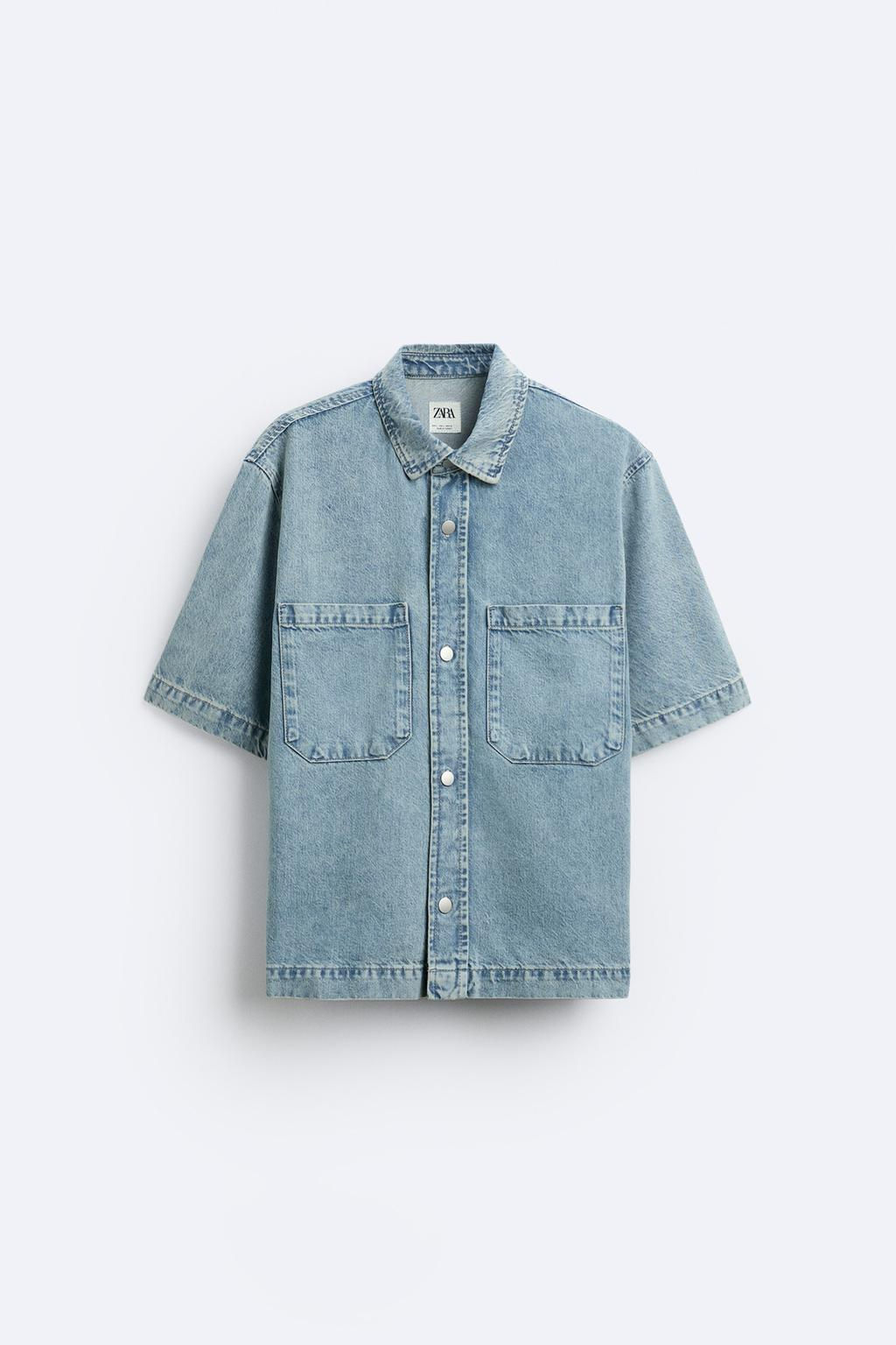 BOXY FIT DENIM GOMLEK - Zara фото 6