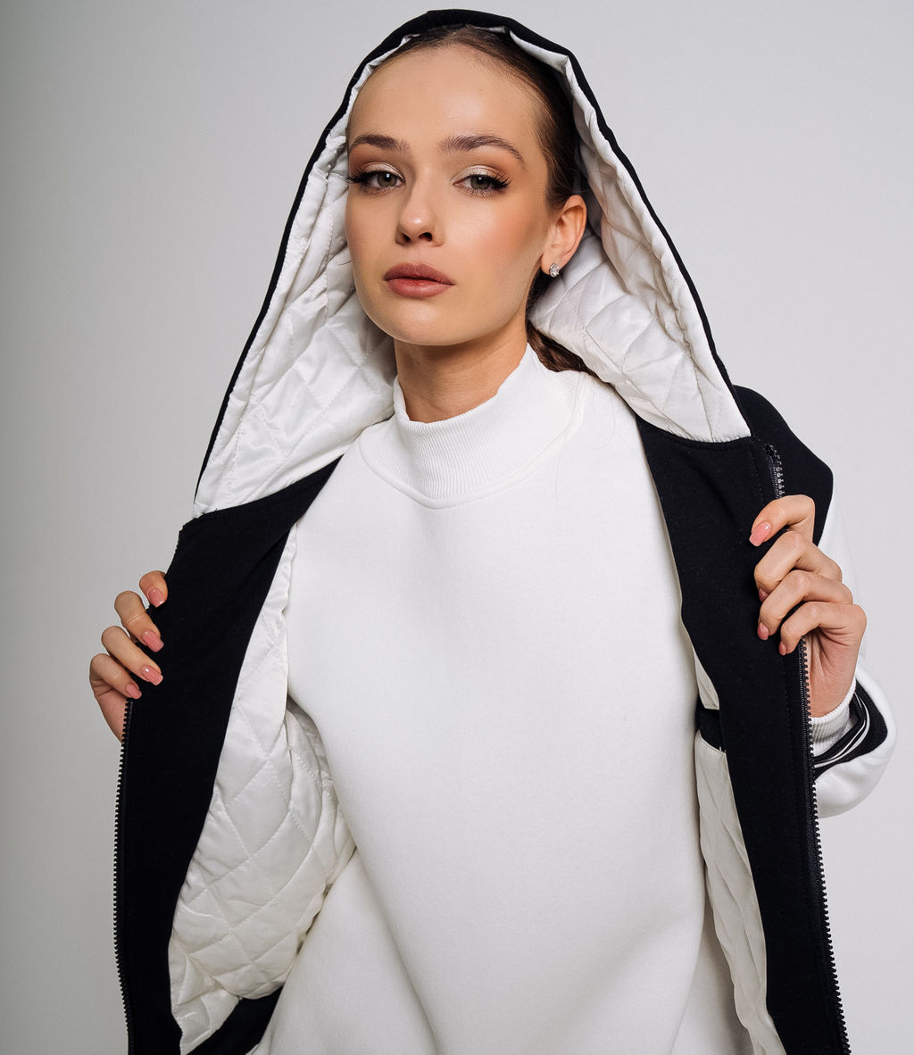 Бомбер #КТ2613, черный - Dommod фото 5